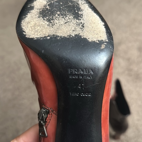 PRADA Vernice Sfumata Patent Leather Boots - Picture 5 of 6